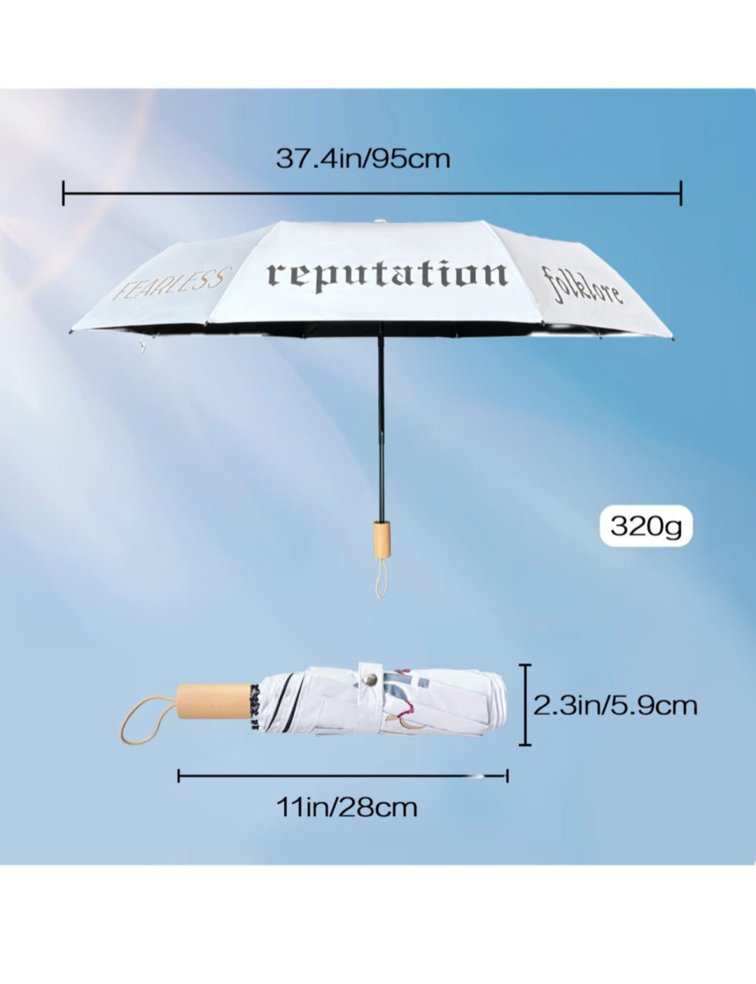 TTPD Folding Umbrella Wind Resistance Umbrella