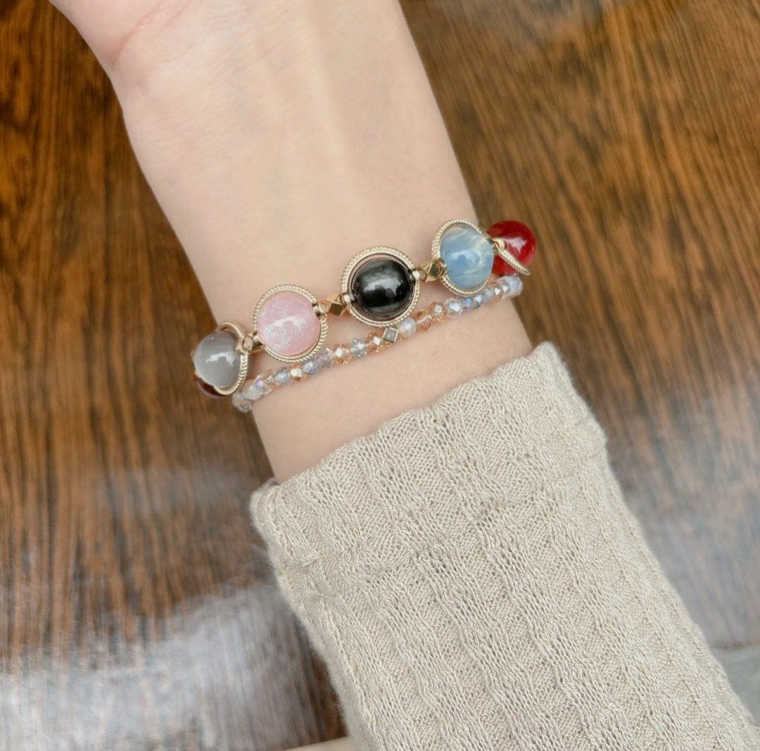 Taylor Swift Champagne Problems Colored Glass Inspiration Friendship Bracelet