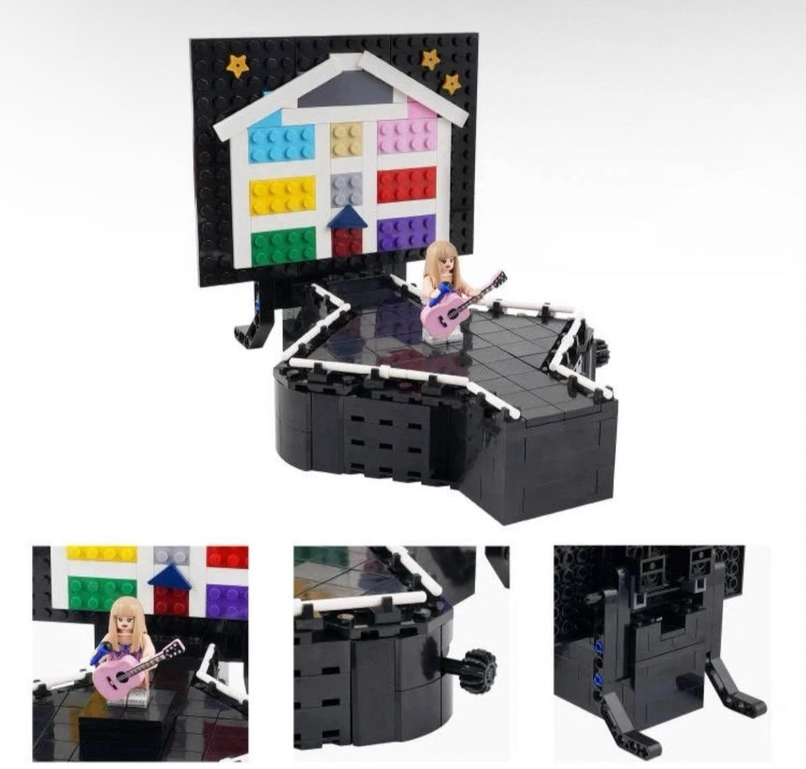 Taylor Swift Eras Tour Lifting Stage Building Block Set with 8pc Minifigures