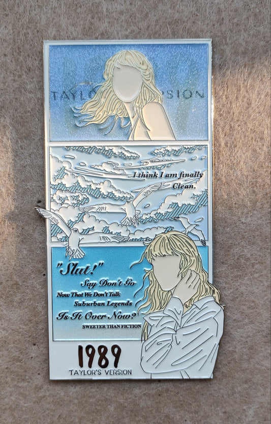 1989 Taylor's Version Enamel Metal Brooch Pin