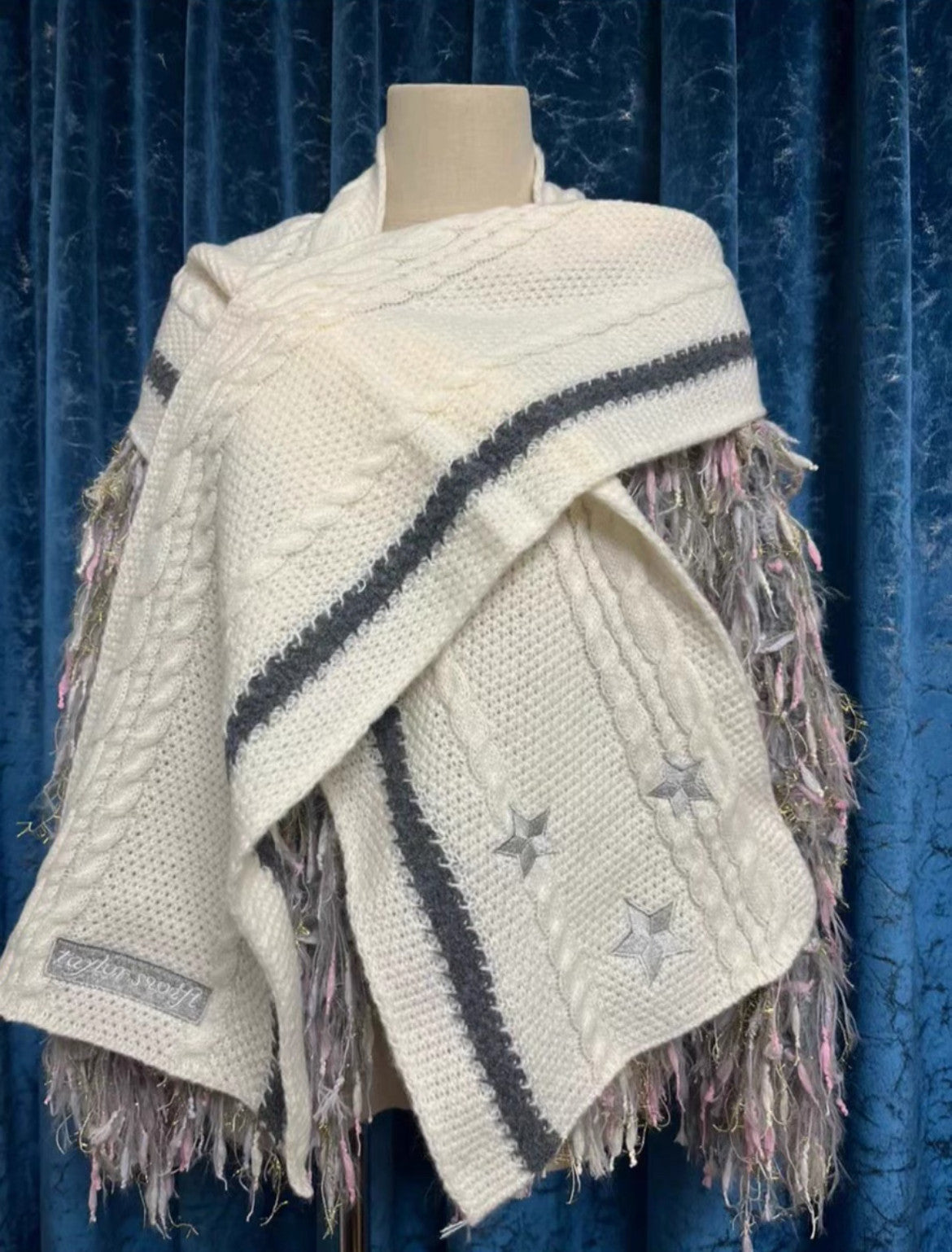 Taylor Swift Same Style Folklore White Cardigan Scarf