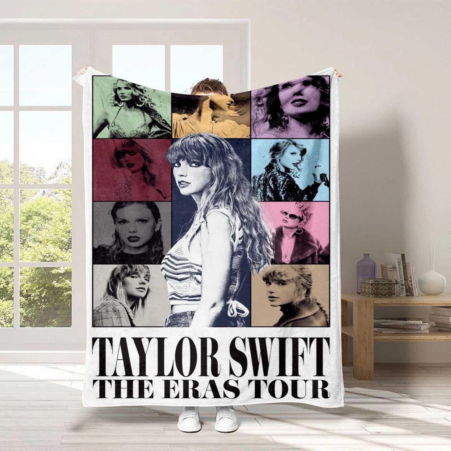 Taylor Swift Eras Tour Flannel Throw Blanket 60 x50 inch