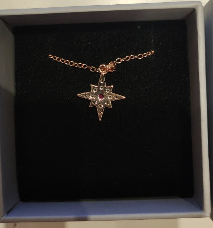 Evermore Vision In Rose Blush Necklace With Box