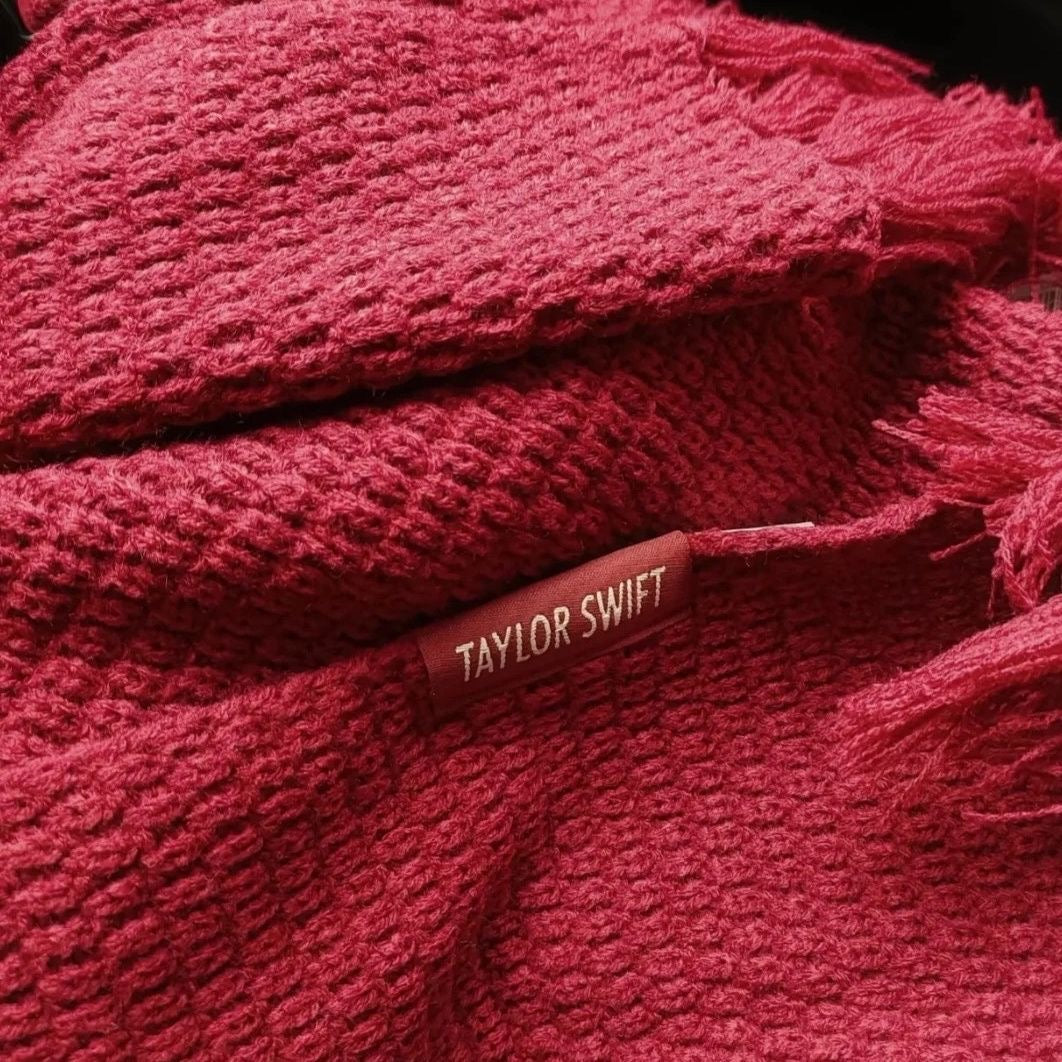 Taylors Version All Too Well Red Knit Scarf