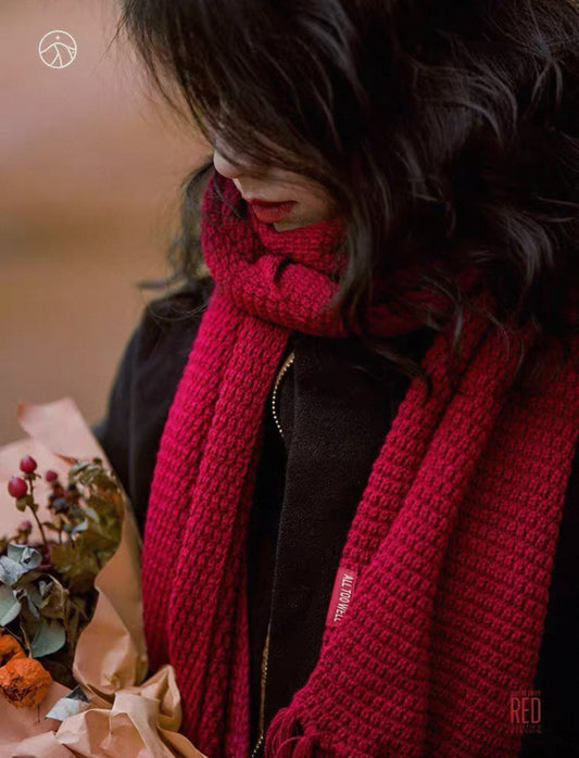 Taylors Version All Too Well Red Knit Scarf