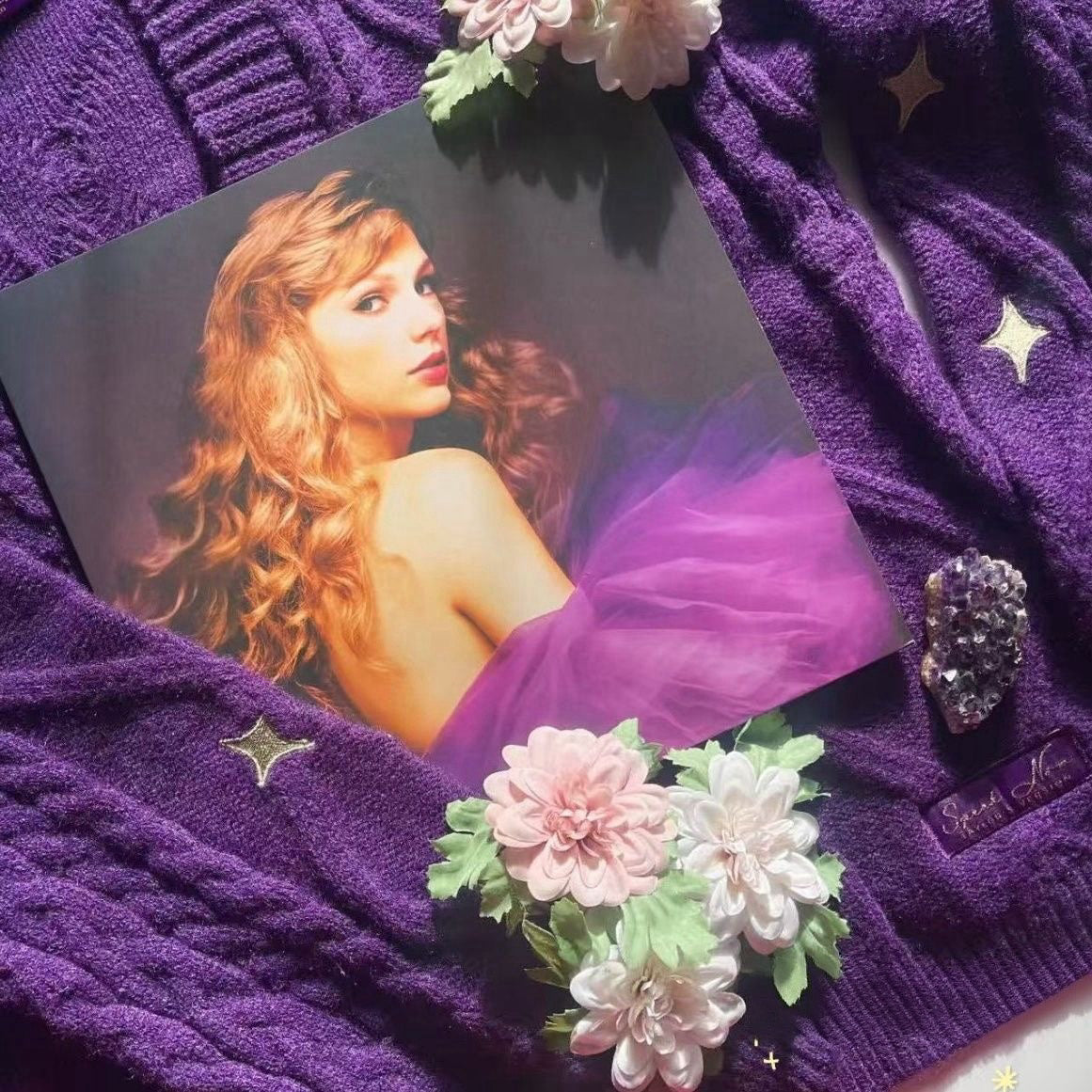 Speak Now Taylor's Version Cardigan Purple Sweater