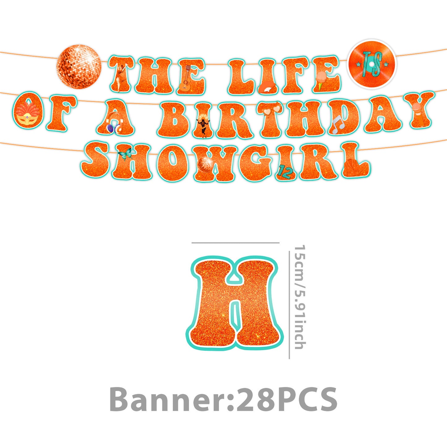 The Life Of A Showgirl Party Supplies Decoration