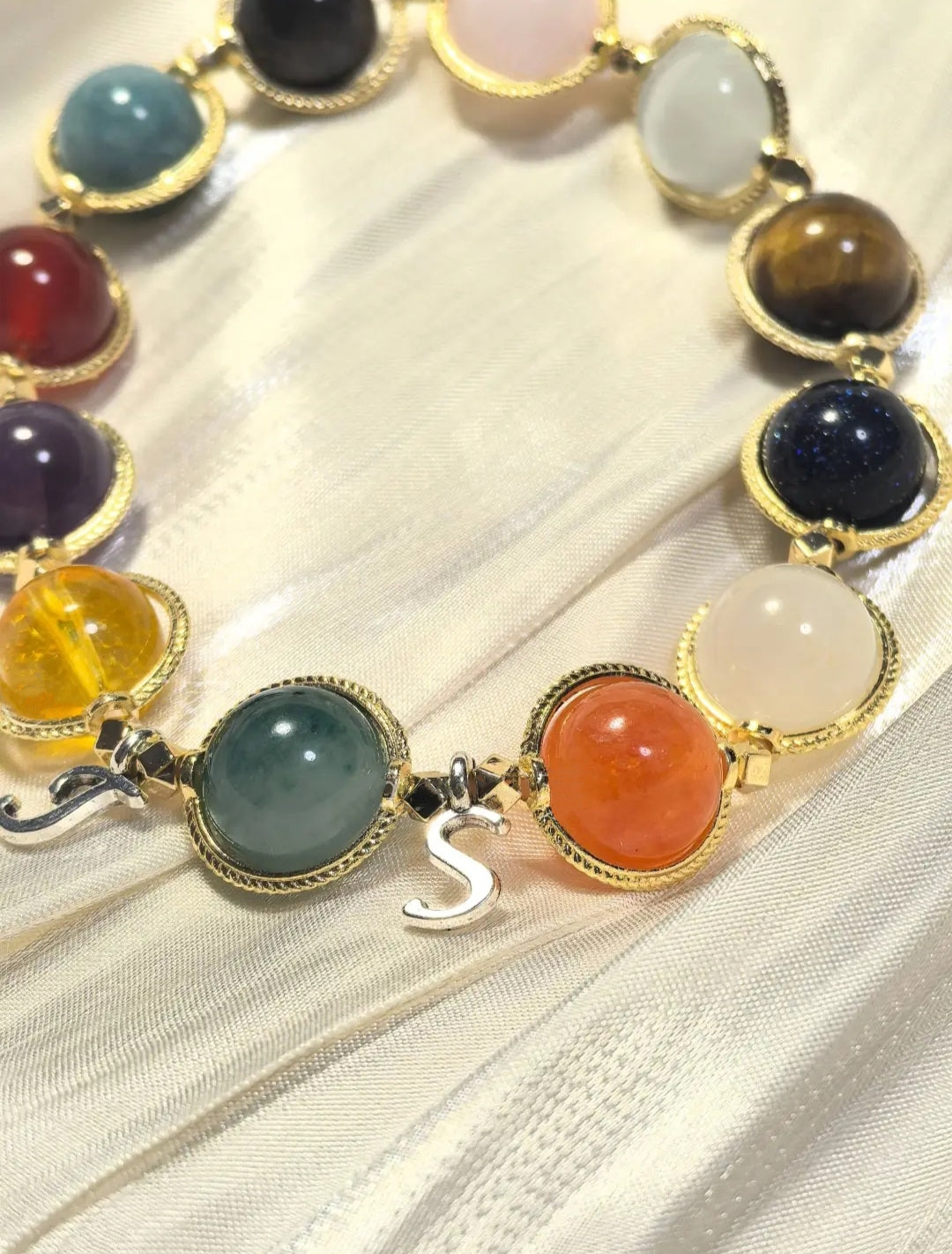 Taylor Swift 12 Album Natural Crystal Jade Energy Friendship Bracelet