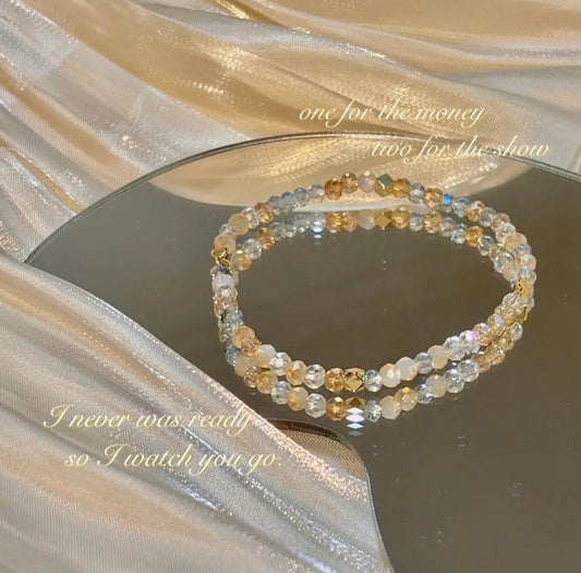 Taylor Swift Champagne Problems Colored Glass Inspiration Friendship Bracelet