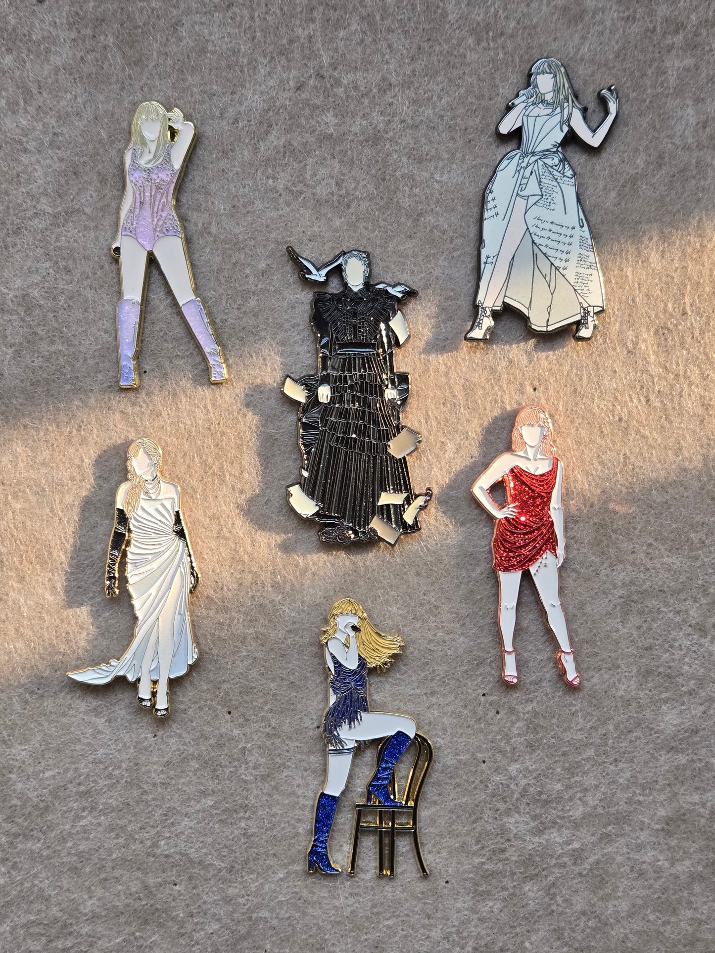 Taylor Swift Dress Up Enamel Metal Brooch Pin