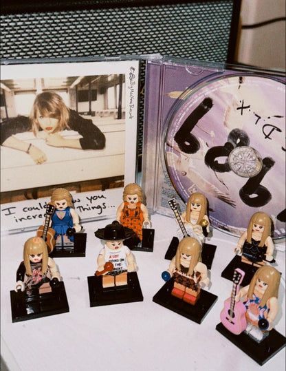 Taylor Swift Pop Singer Minifigures Lot Of 8