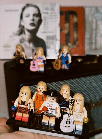 Taylor Swift Pop Singer Minifigures Lot Of 8