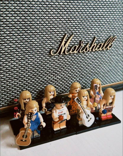 Taylor Swift Pop Singer Minifigures Lot Of 8