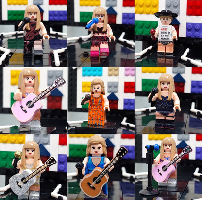 Taylor Swift Eras Tour Lifting Stage Building Block Set with 8pc Minifigures
