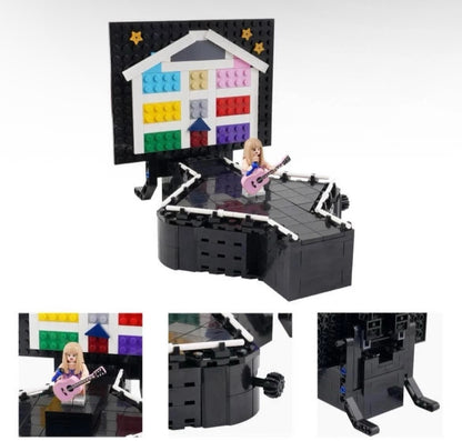 Taylor Swift Eras Tour Lifting Stage Building Block Set with 8pc Minifigures