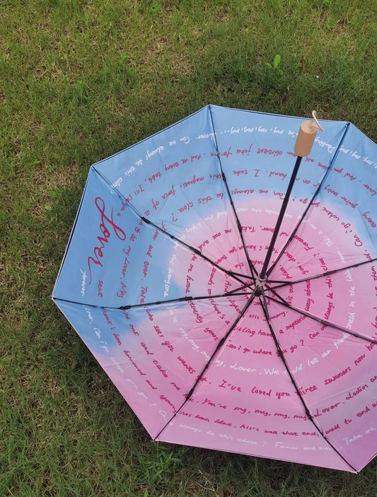 Lover Double-layer Folding Umbrella