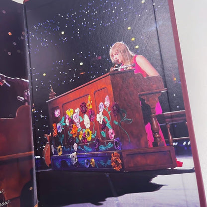 The Eras Tour Surprise Song Piano Floral Hardcover Notebook