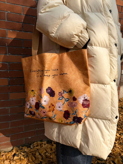 The Eras Tour Surprise Song Piano Floral DuPont Paper Tote Bag