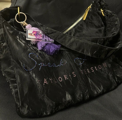Speak Now Suede Crossbody Ita Bag with Pendants