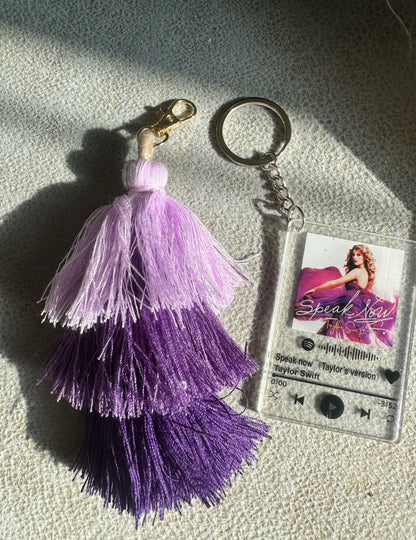 Speak Now Suede Crossbody Ita Bag with Pendants