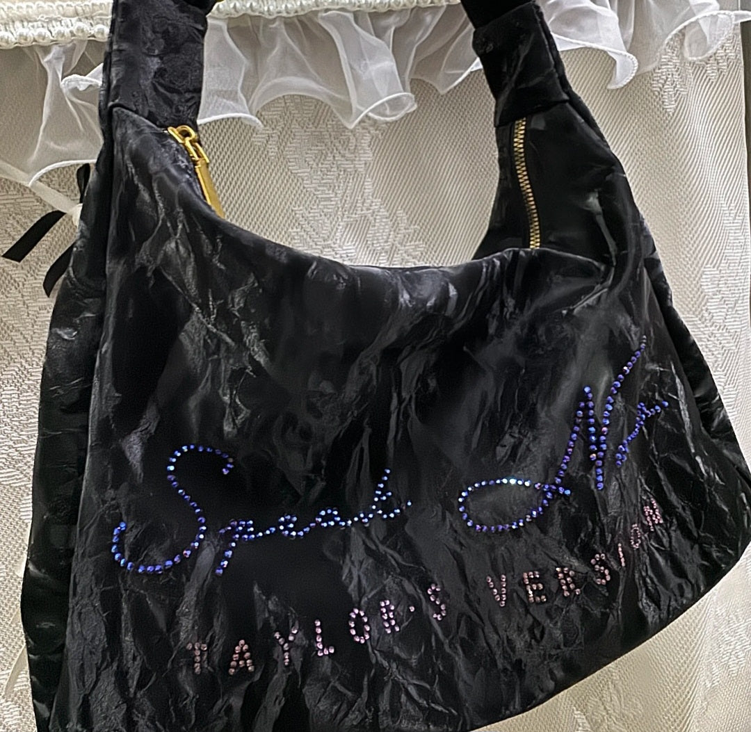 Speak Now Suede Crossbody Ita Bag with Pendants