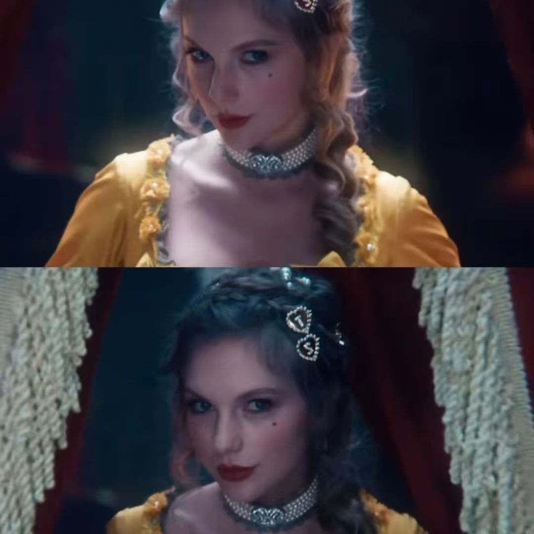 Taylor Swift “Bejeweled” MV Inspired Bejeweled Heart Pearl Hair Clips