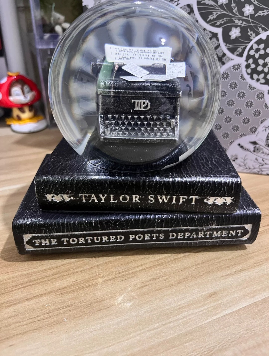 TTPD Typewriter Snowglobe