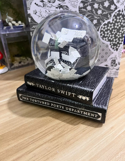 TTPD Typewriter Snowglobe