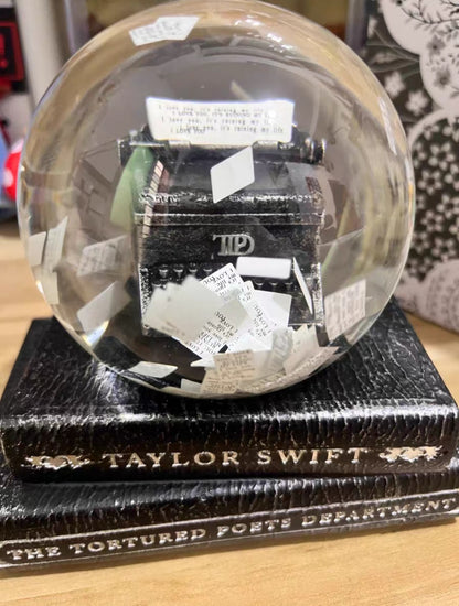 TTPD Typewriter Snowglobe