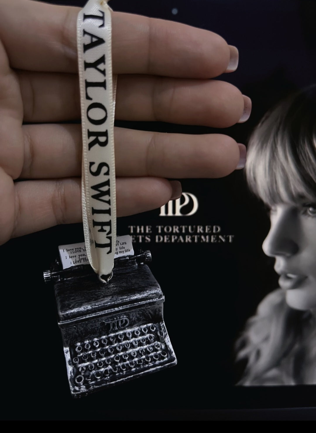 TTPD Typewriter Holiday Ornament