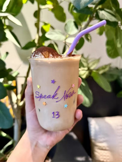 Speak Now Glass With Straw 16oz