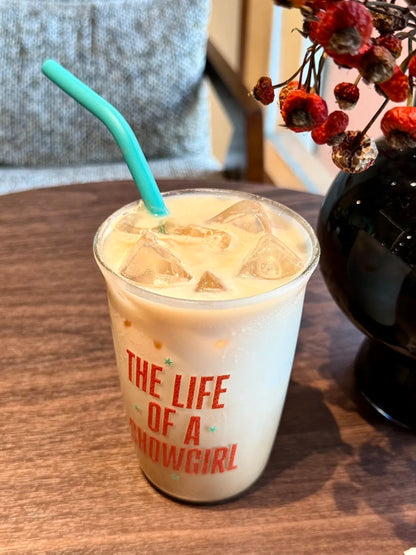The Life Of A Showgirl Glass With Straw 16oz