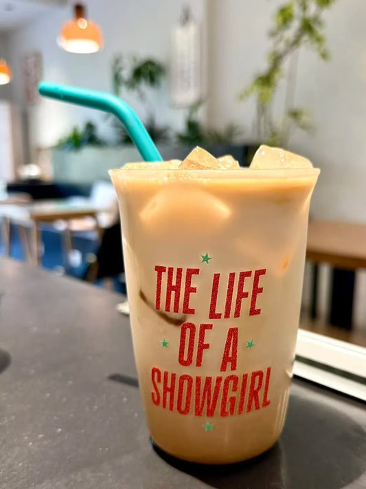 The Life Of A Showgirl Glass With Straw 16oz