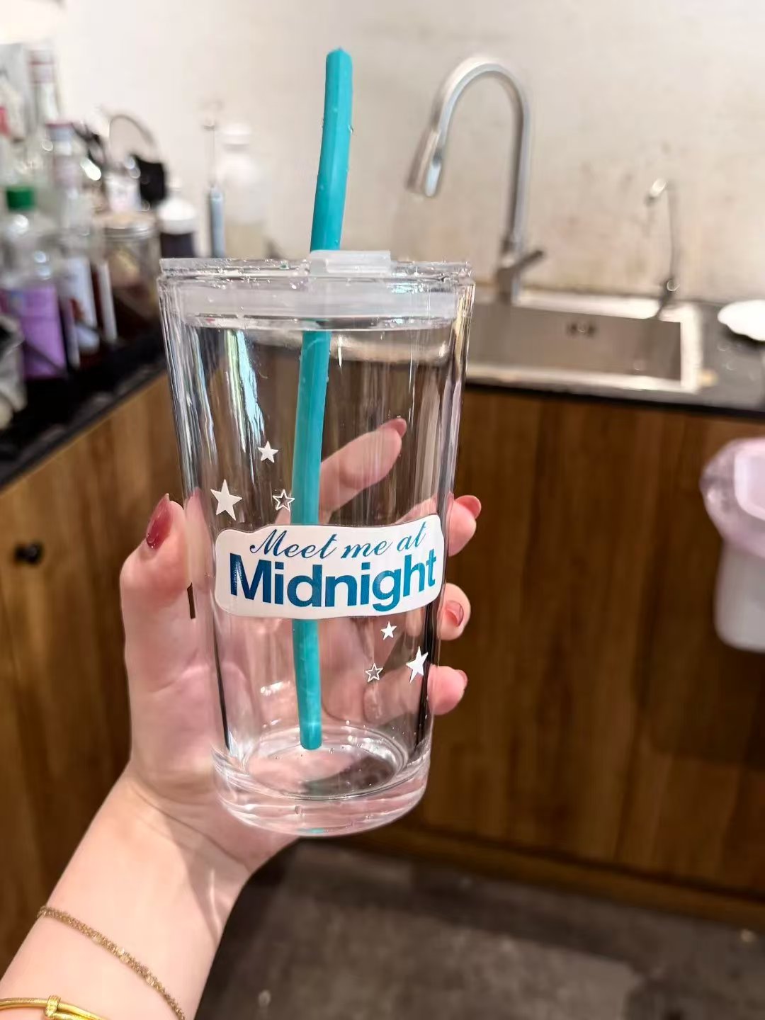 Midnight Glass Tumbler 18oz