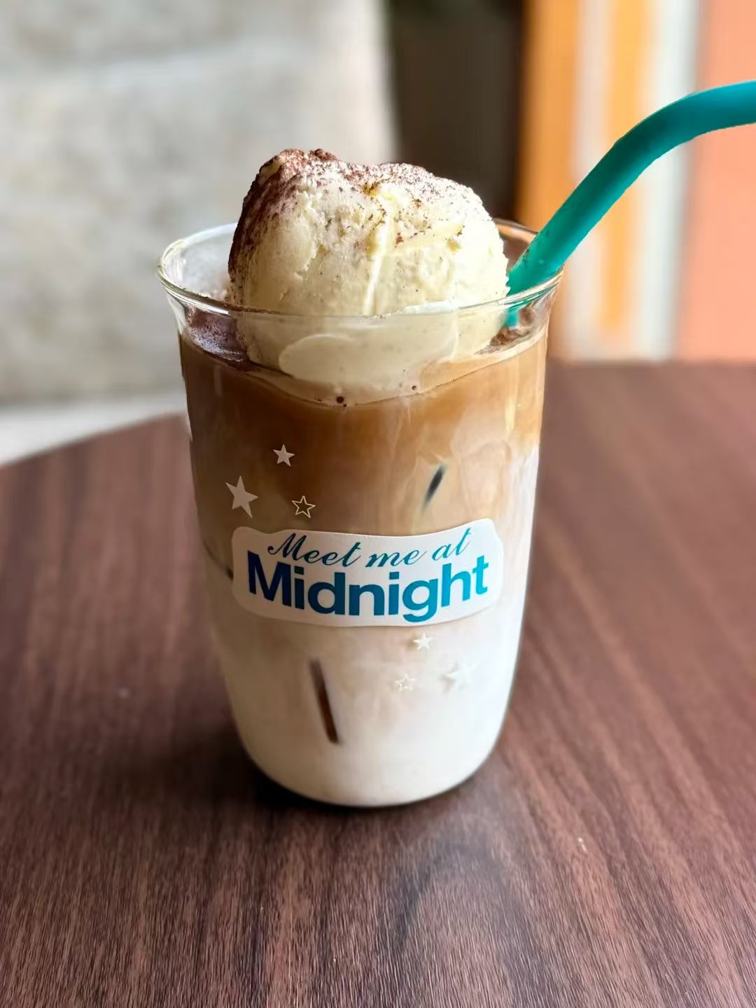 Midnight Glass With Straw 16oz