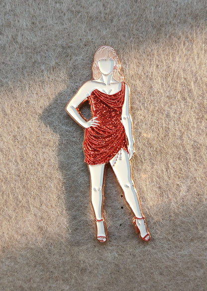Taylor Swift Dress Up Enamel Metal Brooch Pin