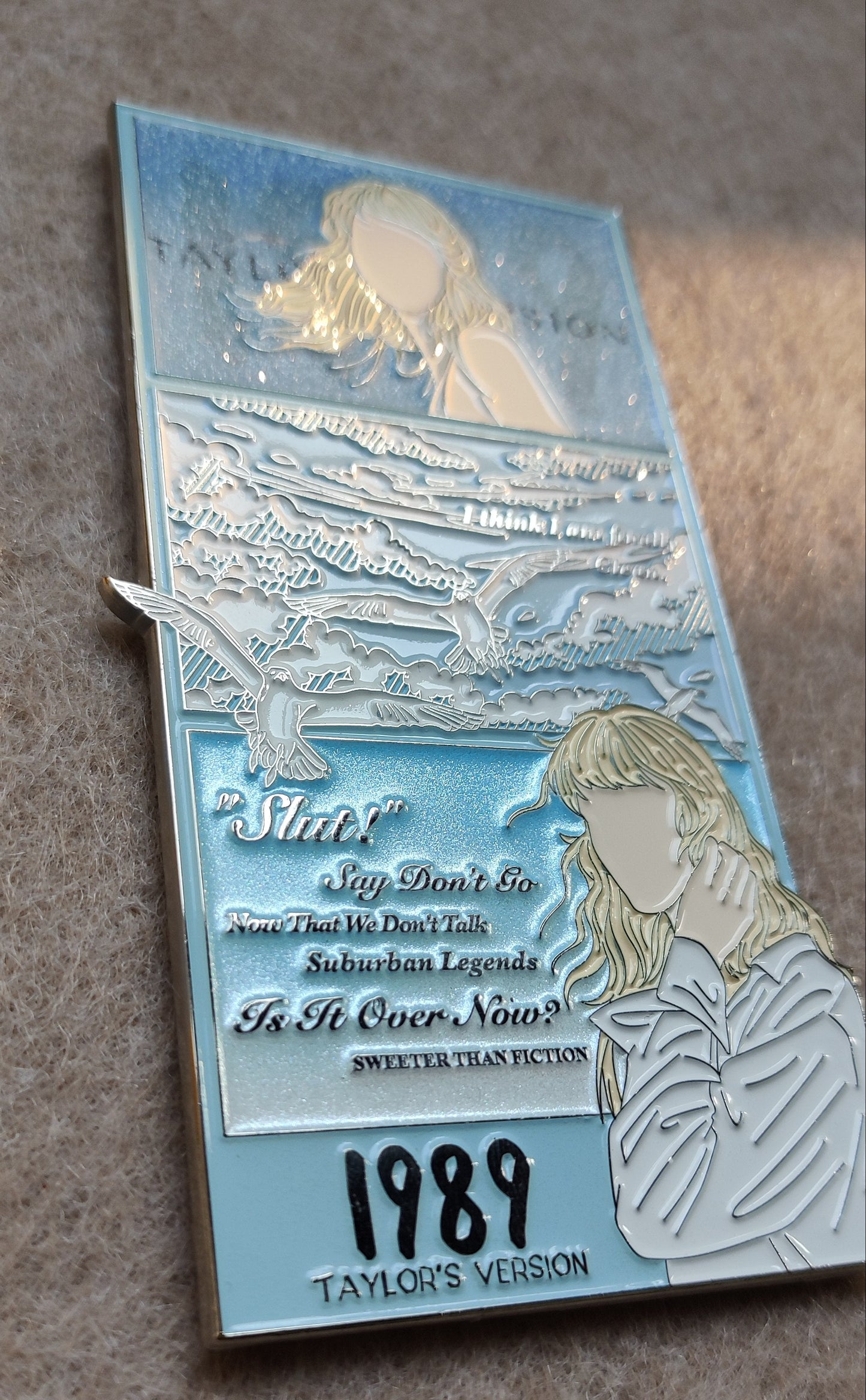 1989 Taylor's Version Enamel Metal Brooch Pin