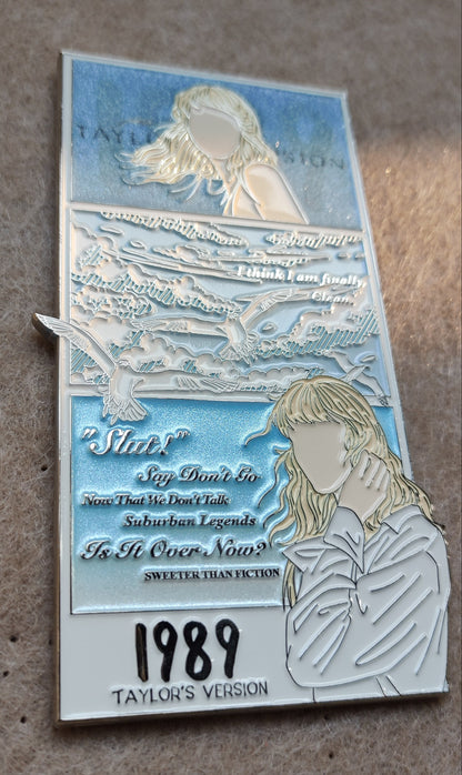 1989 Taylor's Version Enamel Metal Brooch Pin