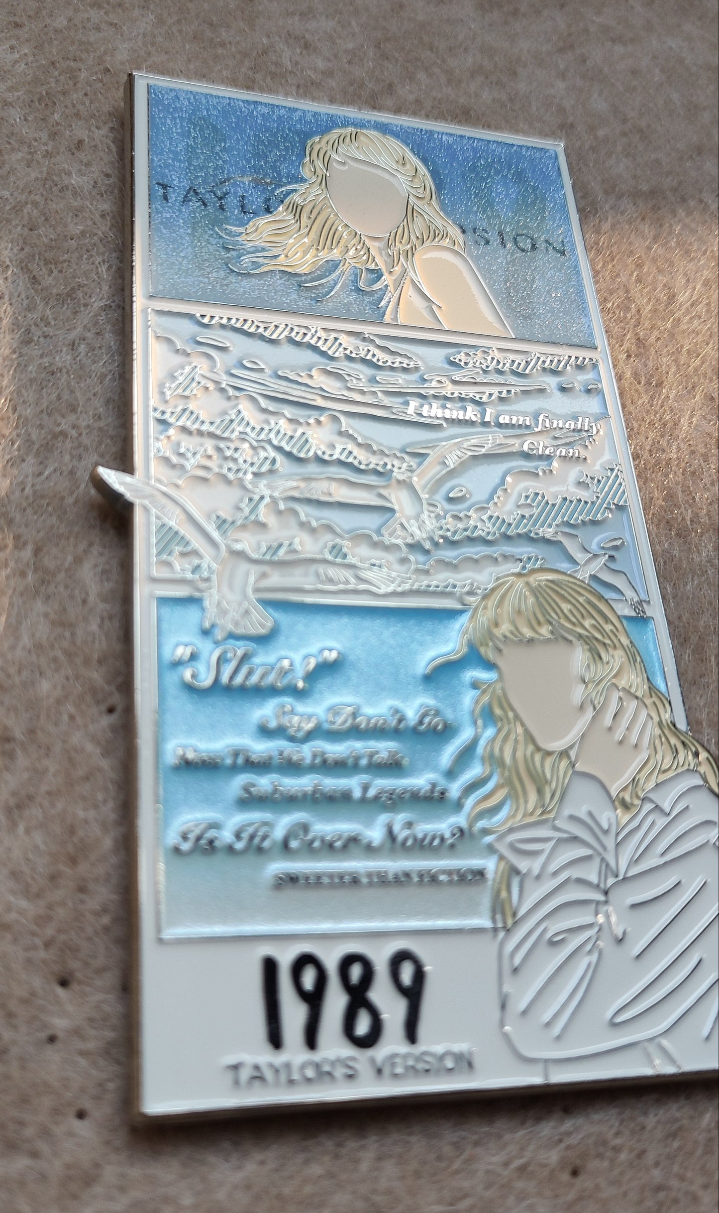 1989 Taylor's Version Enamel Metal Brooch Pin