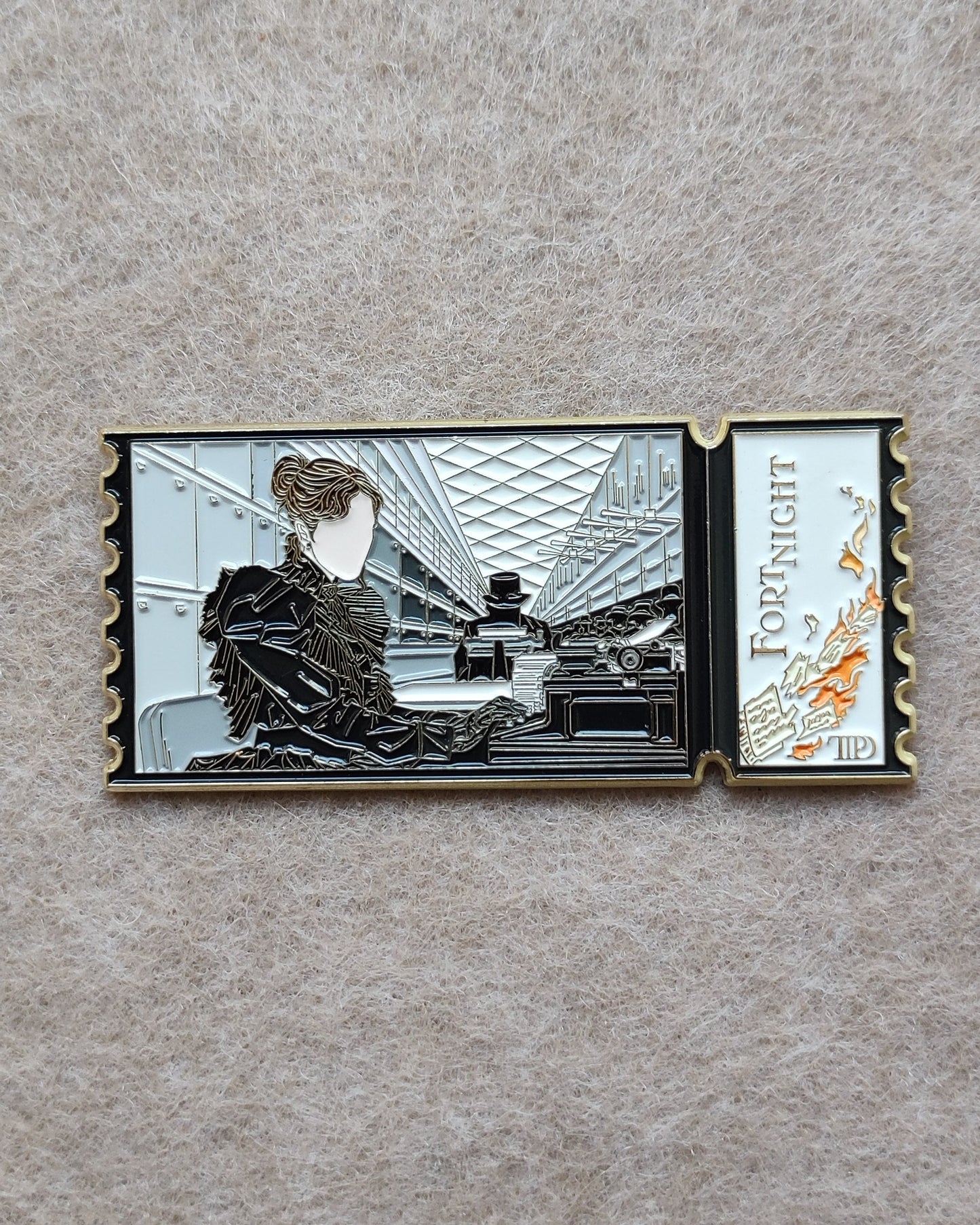 Taylor Swift Album Ticket Stub Enamel Metal Brooch Pin