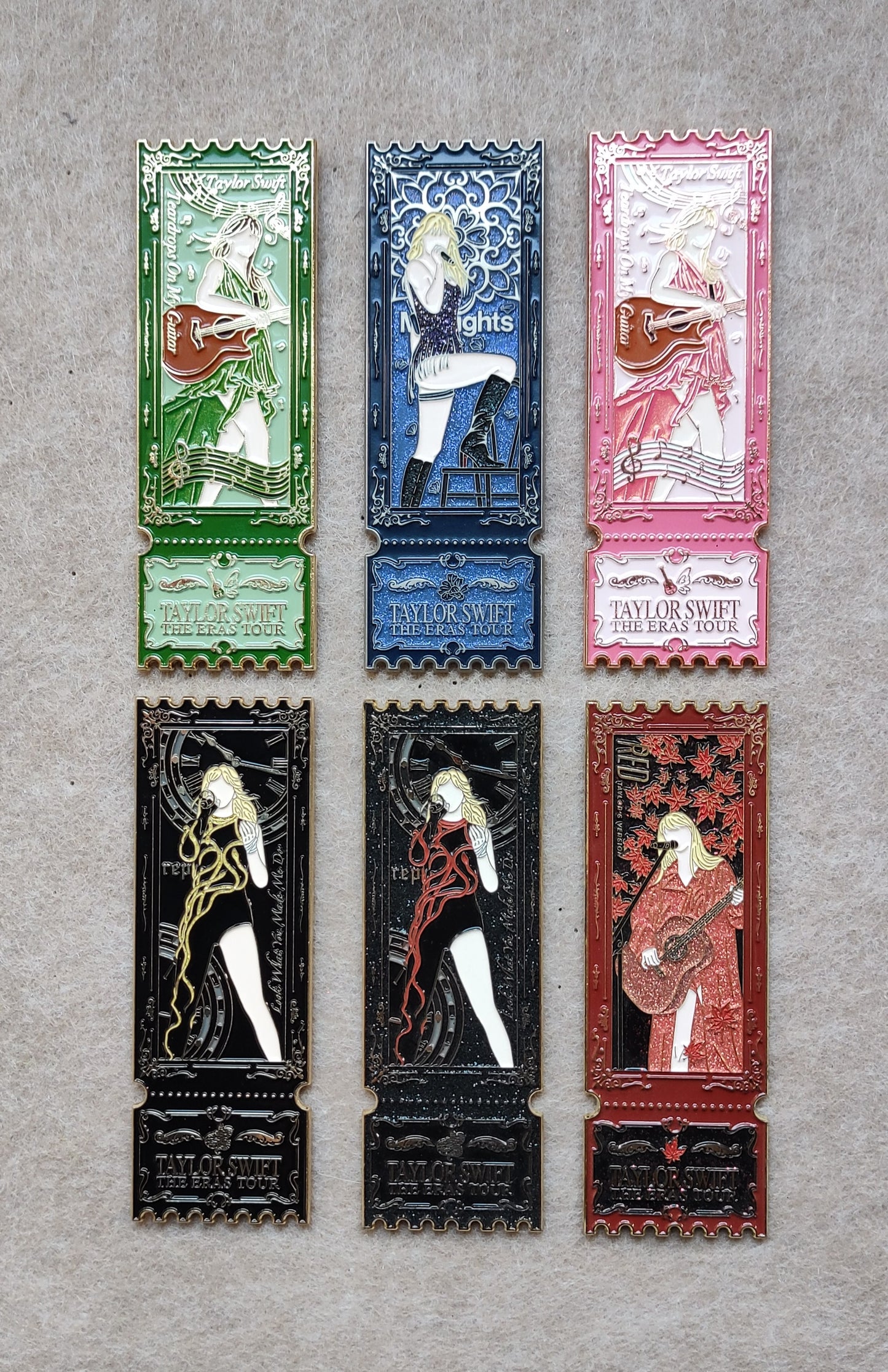 Taylor Swift The Eras Tour Ticket Stub Enamel Metal Brooch Pin
