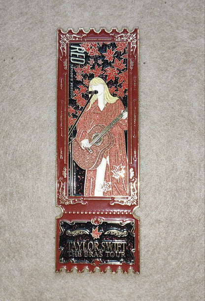 Taylor Swift The Eras Tour Ticket Stub Enamel Metal Brooch Pin