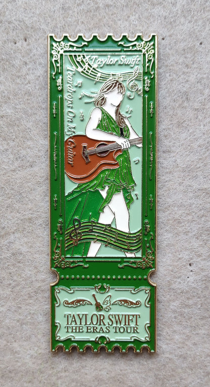 Taylor Swift The Eras Tour Ticket Stub Enamel Metal Brooch Pin