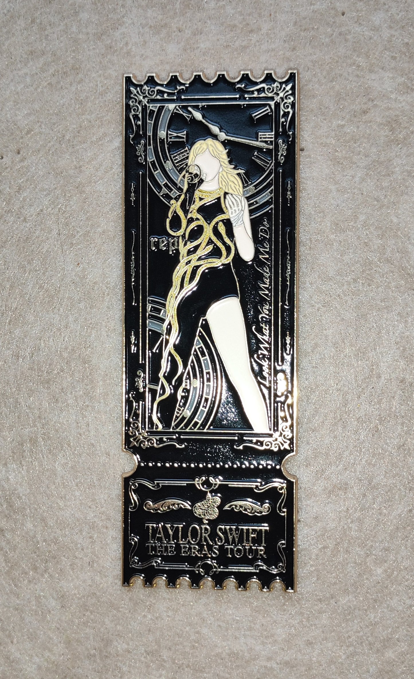 Taylor Swift The Eras Tour Ticket Stub Enamel Metal Brooch Pin