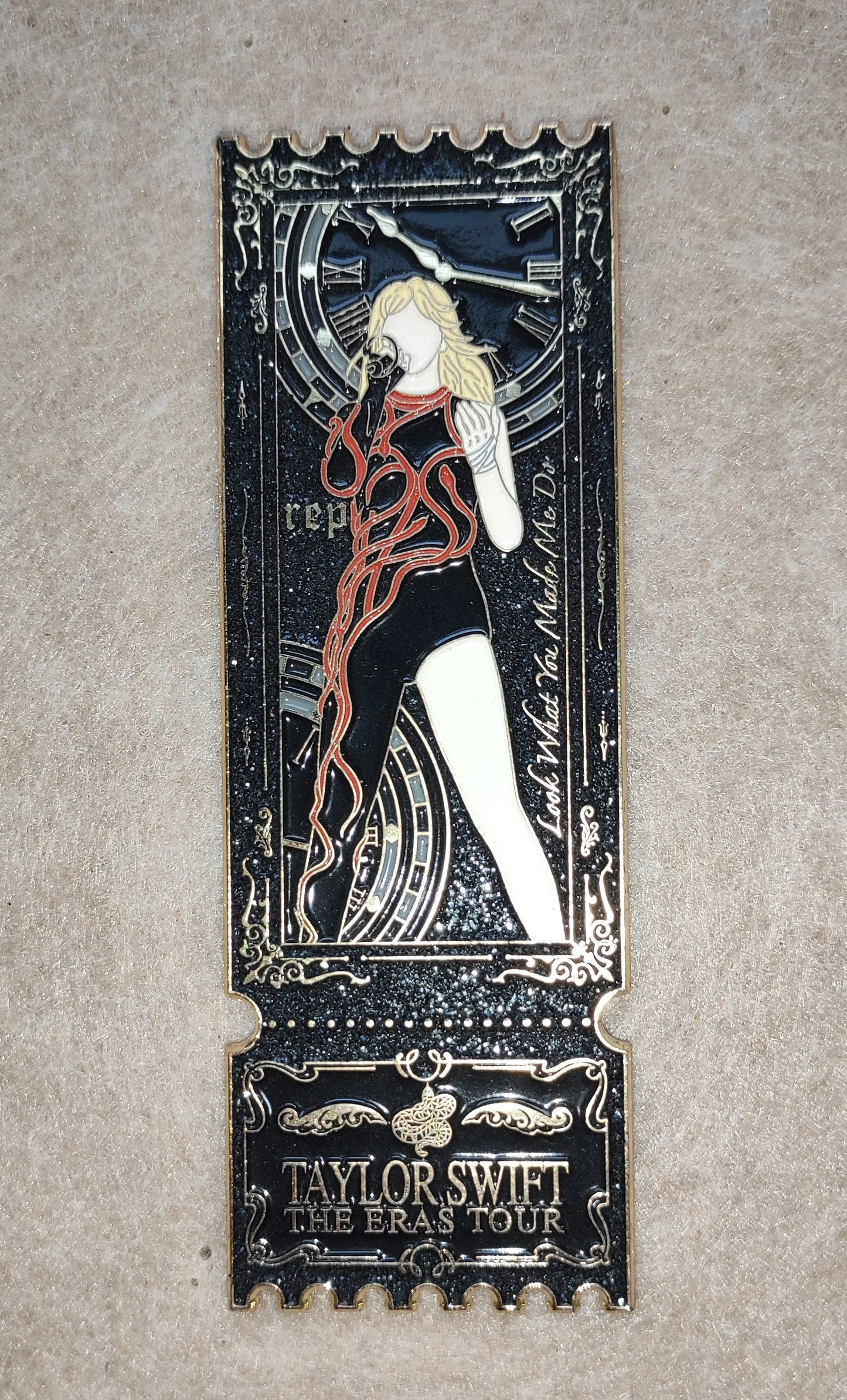 Taylor Swift The Eras Tour Ticket Stub Enamel Metal Brooch Pin