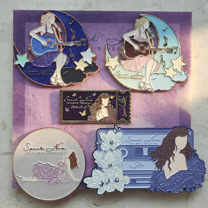 Taylor Swift Speak Now Enamel Metal Brooch Pin