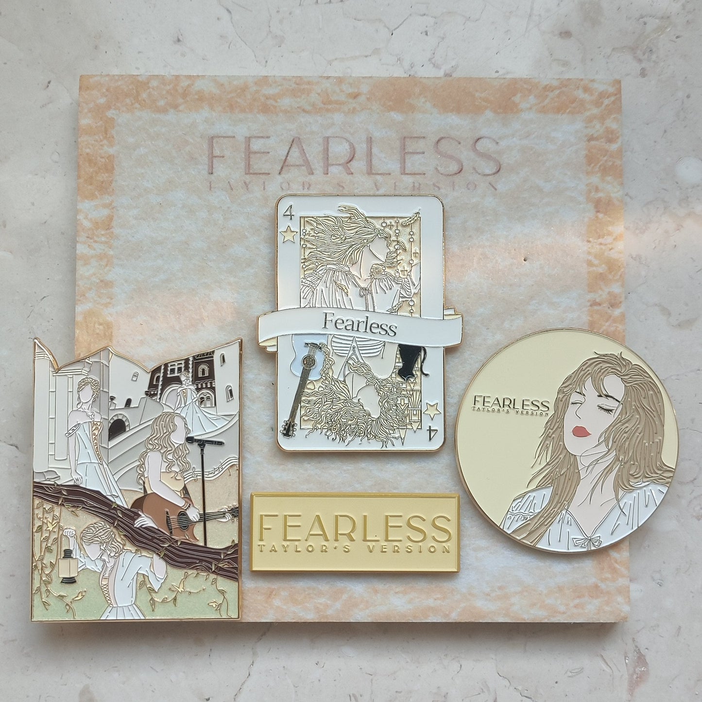 Taylor Swift FEARLESS Enamel Metal Brooch Pin