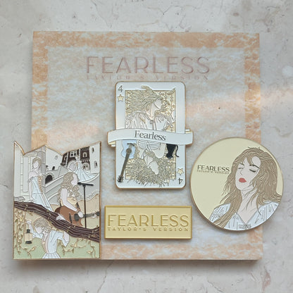 Taylor Swift FEARLESS Enamel Metal Brooch Pin