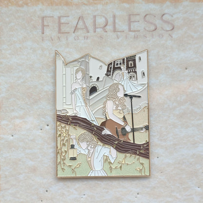 Taylor Swift FEARLESS Enamel Metal Brooch Pin