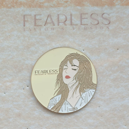 Taylor Swift FEARLESS Enamel Metal Brooch Pin
